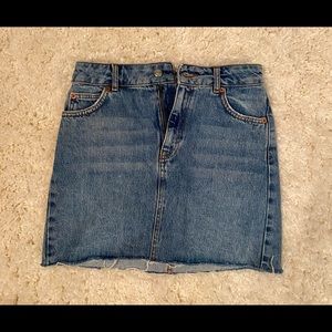 TOP SHOP jean skirt